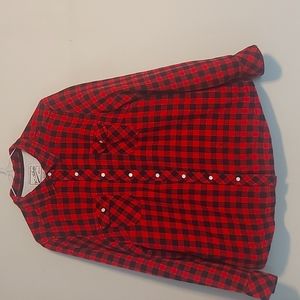 Ladies Plaid Jacket / Buttom up sweater